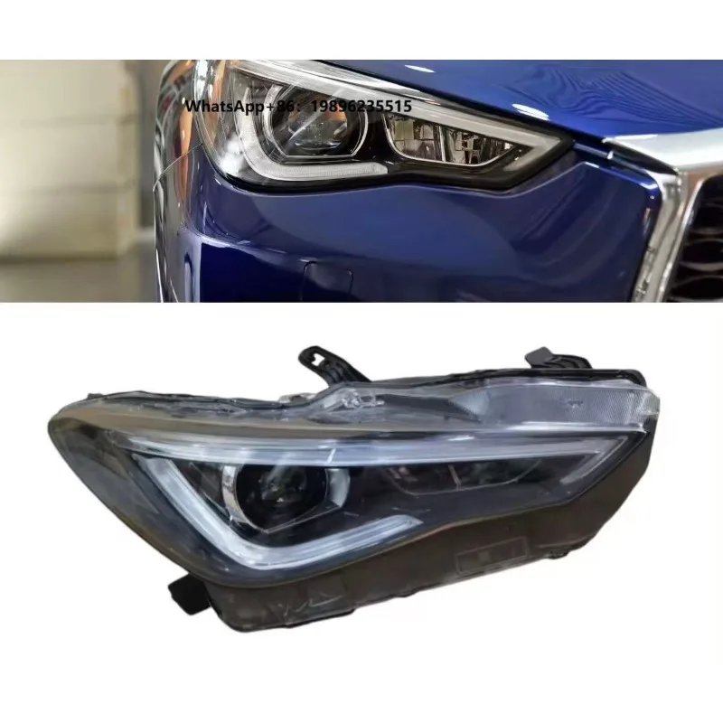 Q60/Q50 New Front LED Headlight Assembly 6000k Color Temperature High Configuration Modification Low Bumper Upgrade