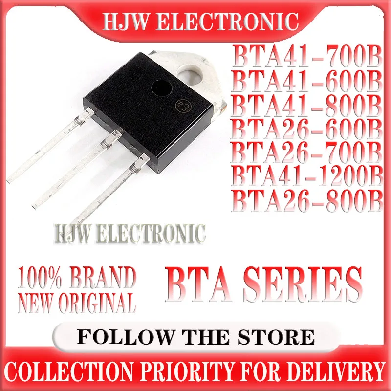 50PCS BTA41-600B TO3P BTA41-600 BTA41600B BTA41-800B BTA41-700B BTA26-600B BTA26600B BTA26-700B BTA41-800 BTA26-800B BTA41-1200B