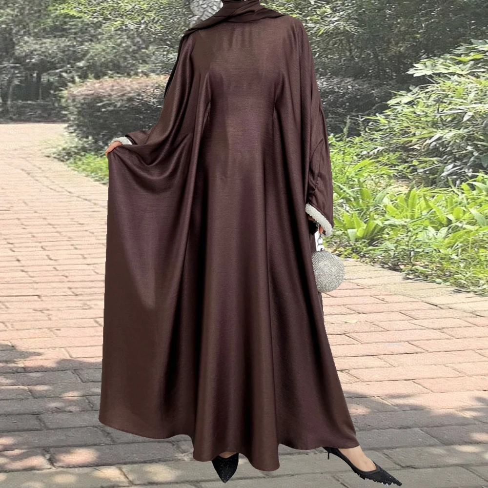 

Batwing Butterfly Beads Abaya Dubai Luxury Muslim Kaftan Maxi Dress Abayas for Women Kebaya Robe Caftan Marocain Femme Vestidos