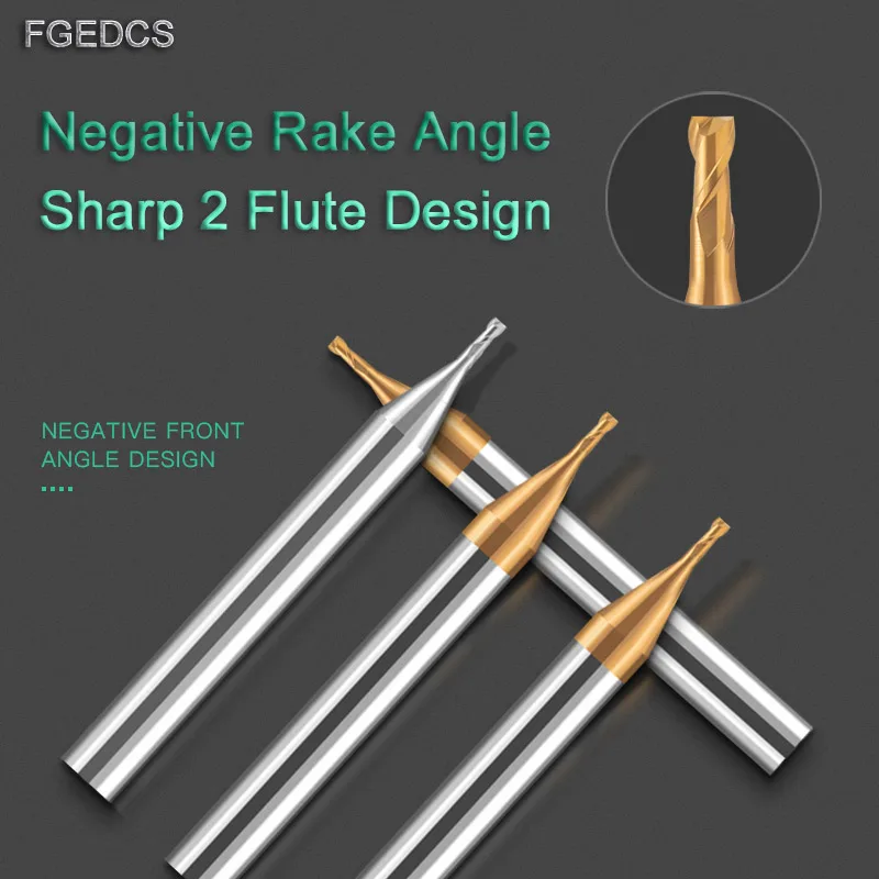 

1p микрокарбидная концевая фреза, алюминий, 2 флейты, 0,2-0,95 мм, мини-фрезерный станок с ЧПУ, инструменты, хвостовик 4 мм, вольфрамовая фреза небольшого диаметра