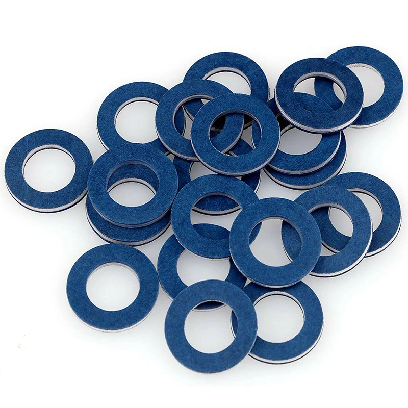 10Pcs Engine Oil Drain Plug Sealing Gasket Oil Pan Gaskets 12mm Hole Nut Seal Ring For Toyota Lexus Automotive Accessories