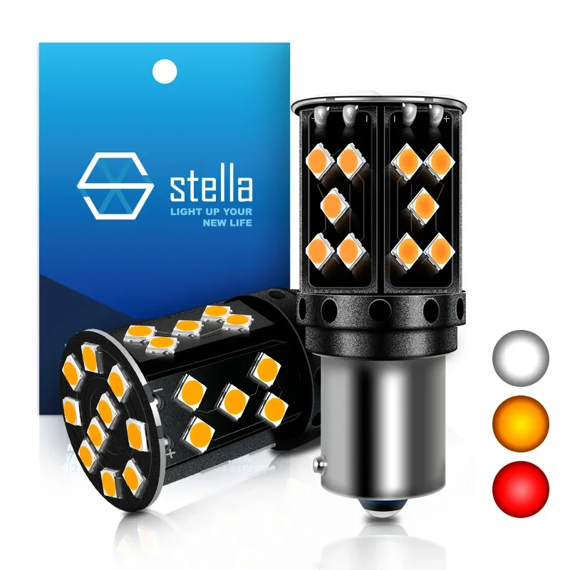 

Stella 2 шт. 21 Вт 100% canbus 1156 BA15S P21W BAU15S PY21W T20 7440 7443 WY21W W21W W21/5W 3156 T25 p27w Автоматические светодиодные поворотные сигналы