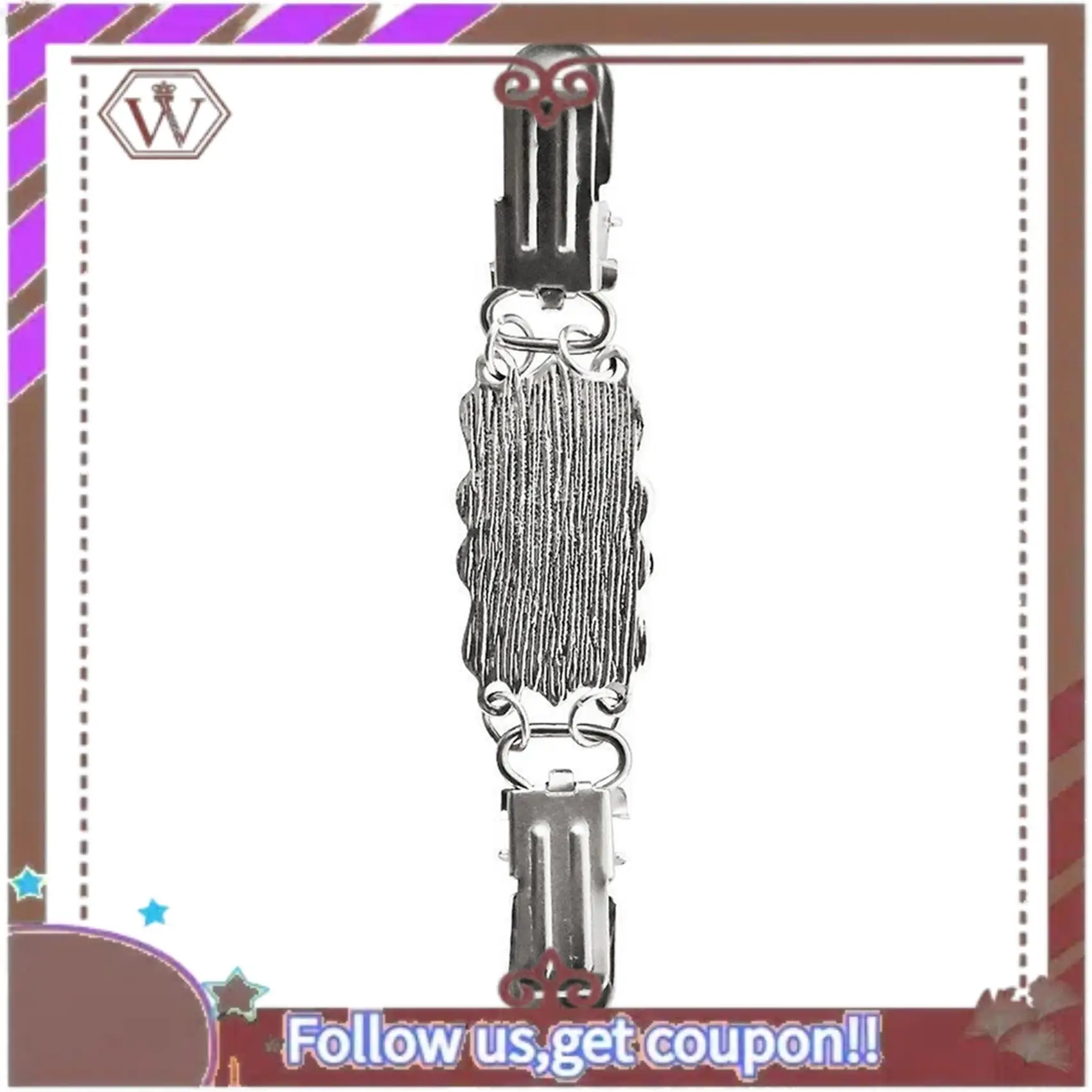 

A95D-2X Retro Cardigan Clip Sweater Clip Women Filigree Cinch For Back Of Dresses Shawl Clip