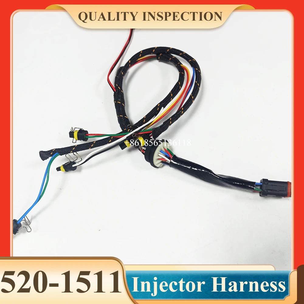 C7 Fuel Injector Wire Harness 520-1511 5201511 for Caterpillar 324D 325D 329D Wiring Harness