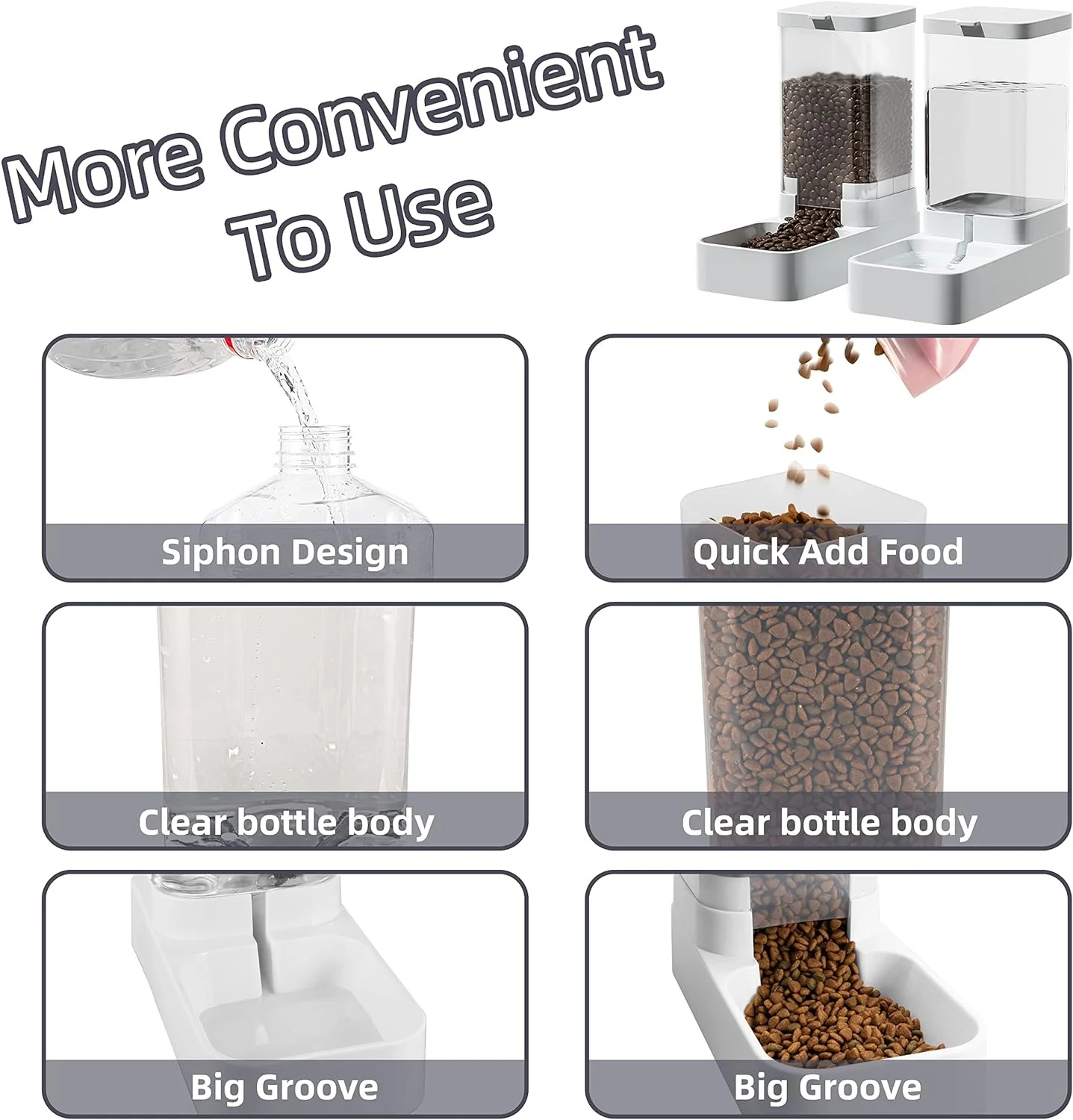 Hond Feeder Kat Water Dispenser Automatische Kat Feeder en Kat Water Dispenser Zwaartekracht Kat Feeder Voedsel Opslag Dispenser Container