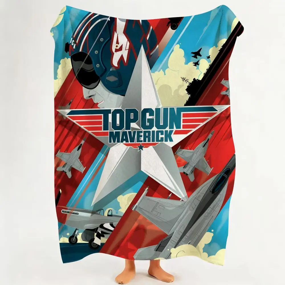 Movie T-Top G-Gun Throw Flannel Throw Blanket Suitable for Sofa、Living Room、Bedroom