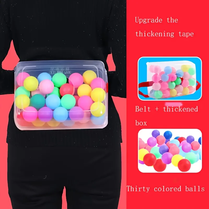 Комплект из 2 забавных игр для семейной вечеринки — 60 пластиковых разноцветных шариков, активный отдых в помещении и на свежем воздухе для свадеб, фестивалей и идеальных подарков