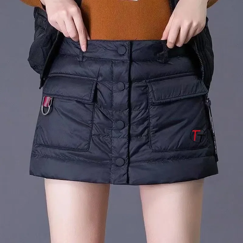 Koreanische Golf Gepolsterte Shorts Winter Golf Tragen Frauen 2024 Hohe Qualität Golf Shorts Neue Gefälschte Zwei Artikel Rock Hosen Frauen Golf kleidung