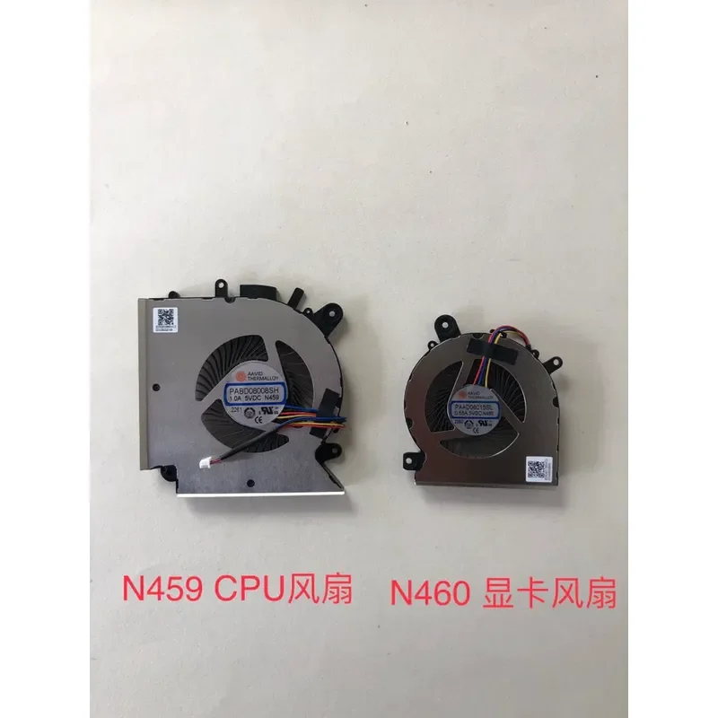 Вентилятор для ноутбука MSI GF66 GL66, охлаждающий вентилятор MS-1581, замена радиатора/кулера для процессора и графического процессора N459 N460.