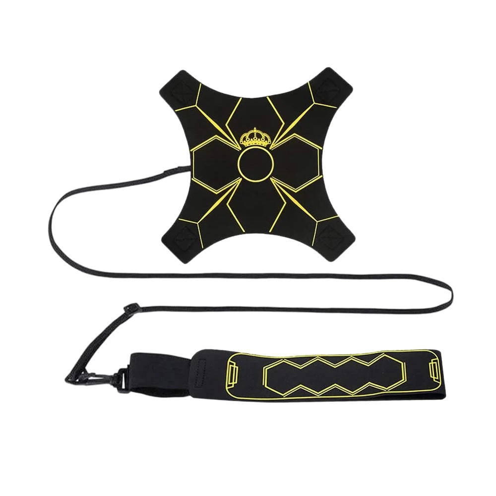 

Football Kick Trainer,Aid Hands Free Solo Practice with Belt Elastic Rope Universalfor Football Skills Improvement