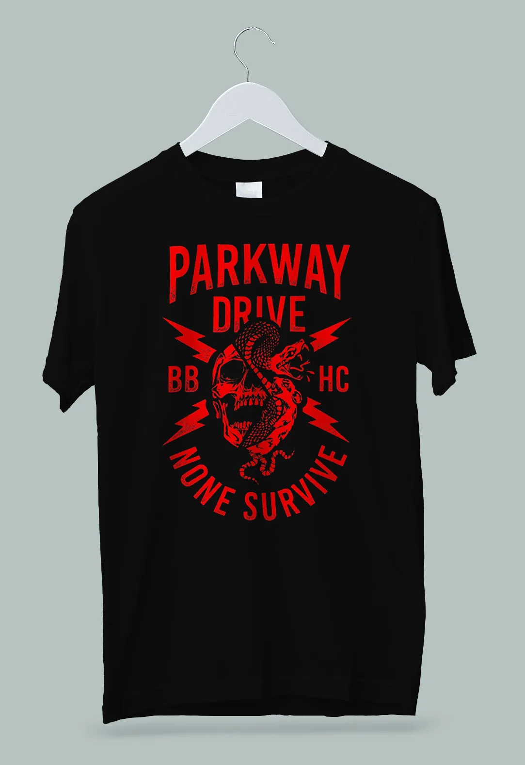 Parkway Drive None Survive Skull T-Shirt S-2XL