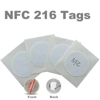 Etiqueta autoadhesiva NFC de 30/40 Bytes, etiqueta para llaves, insignia de patrulla, 888 MHz, ISO14443A, 13,56 unidades