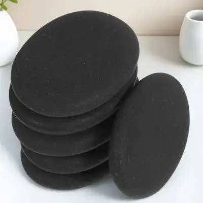

6pcs Massage Stones For Spa Volcanic Hot Muscle Relaxation Back Neck Foot Pain Relief Heat Retention Aromatherapy