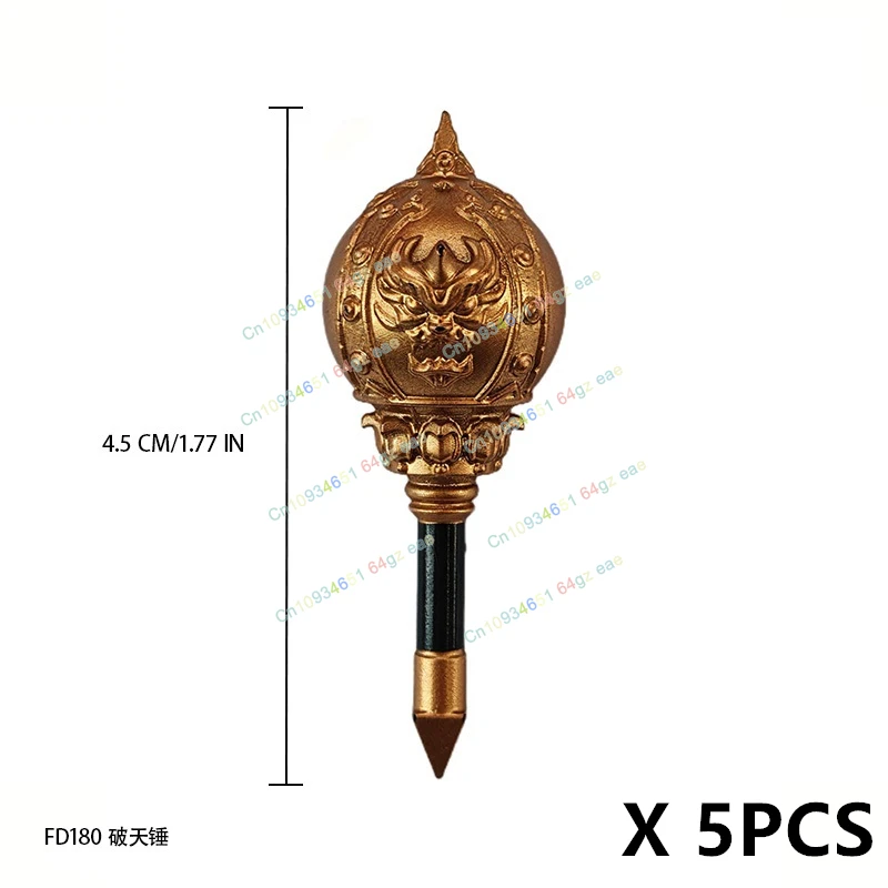 Accessori medievali Modelli di blocchi di costruzione Cavaliere Guerriero Action Figures Spada Halberd Ascia Martello Puzzle Giocattoli Regali di compleanno