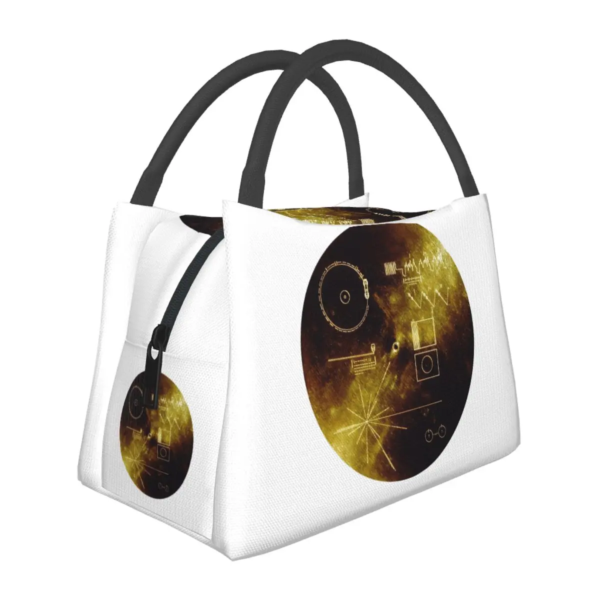 

The Voyager Golden Record! Insulated Lunch Bag for School Bento Storage Food Boxes Container Cooler Thermal Lunch Box Tote