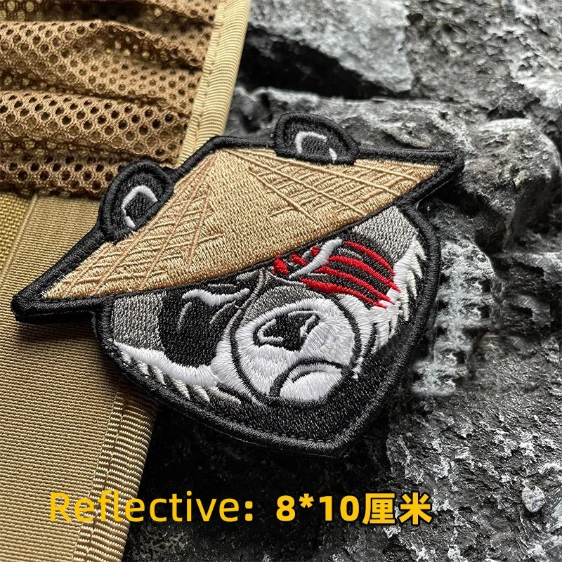 

Luminous Tactics Panda Patches Military Morale Embroidered Badge Hook&Loop Sticker On Backpack KungFu Panda DIY Backpack Armband