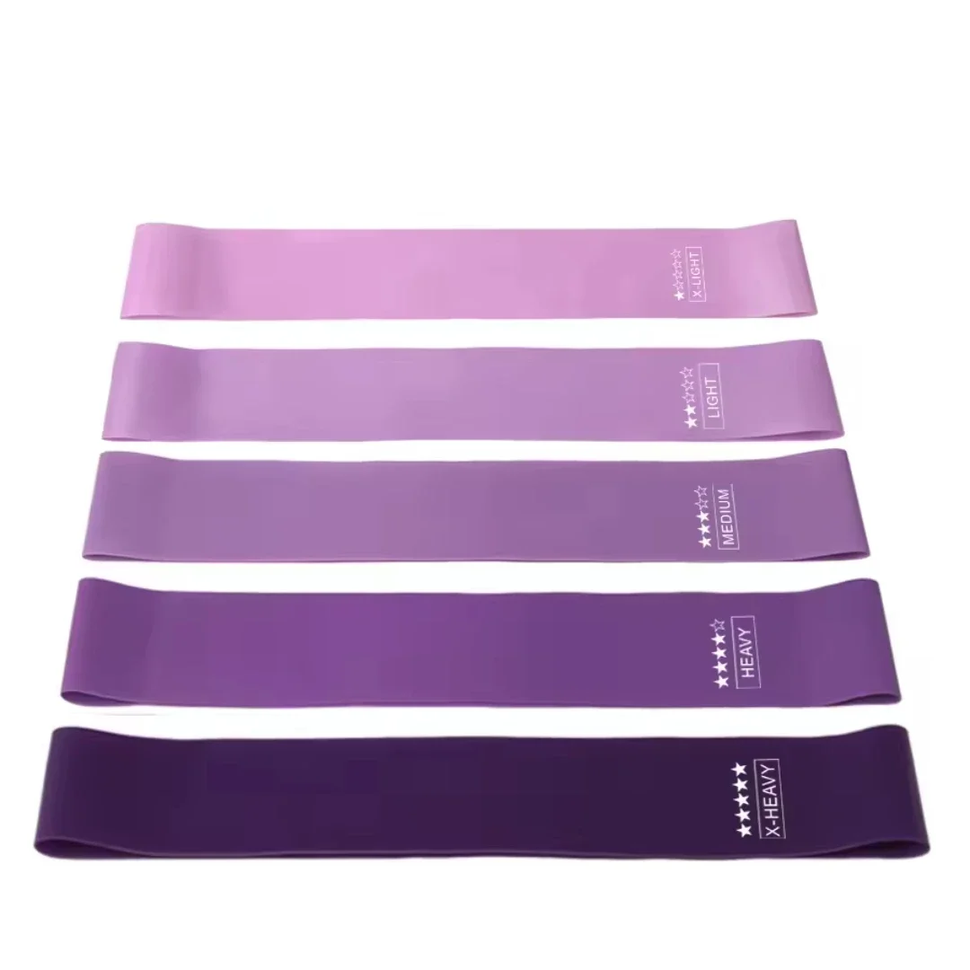 

5 Different Levels Resistance Bands Yoga Sport Exercise Elastic Fitness Bands Workout Pilates Home Rubber Bands Gym Accessories