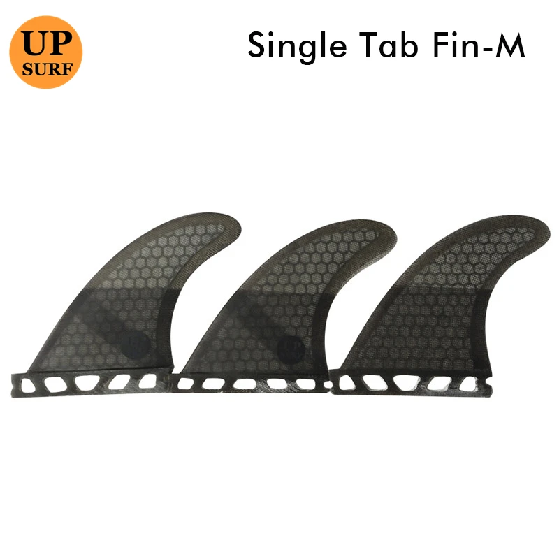 UPSURF FUTURE G5 Tri Set Grey Color Surf Board Fin Single Tabs Fin Honeycomb Fiberglass Surfing Fin For Sup Board Accessories