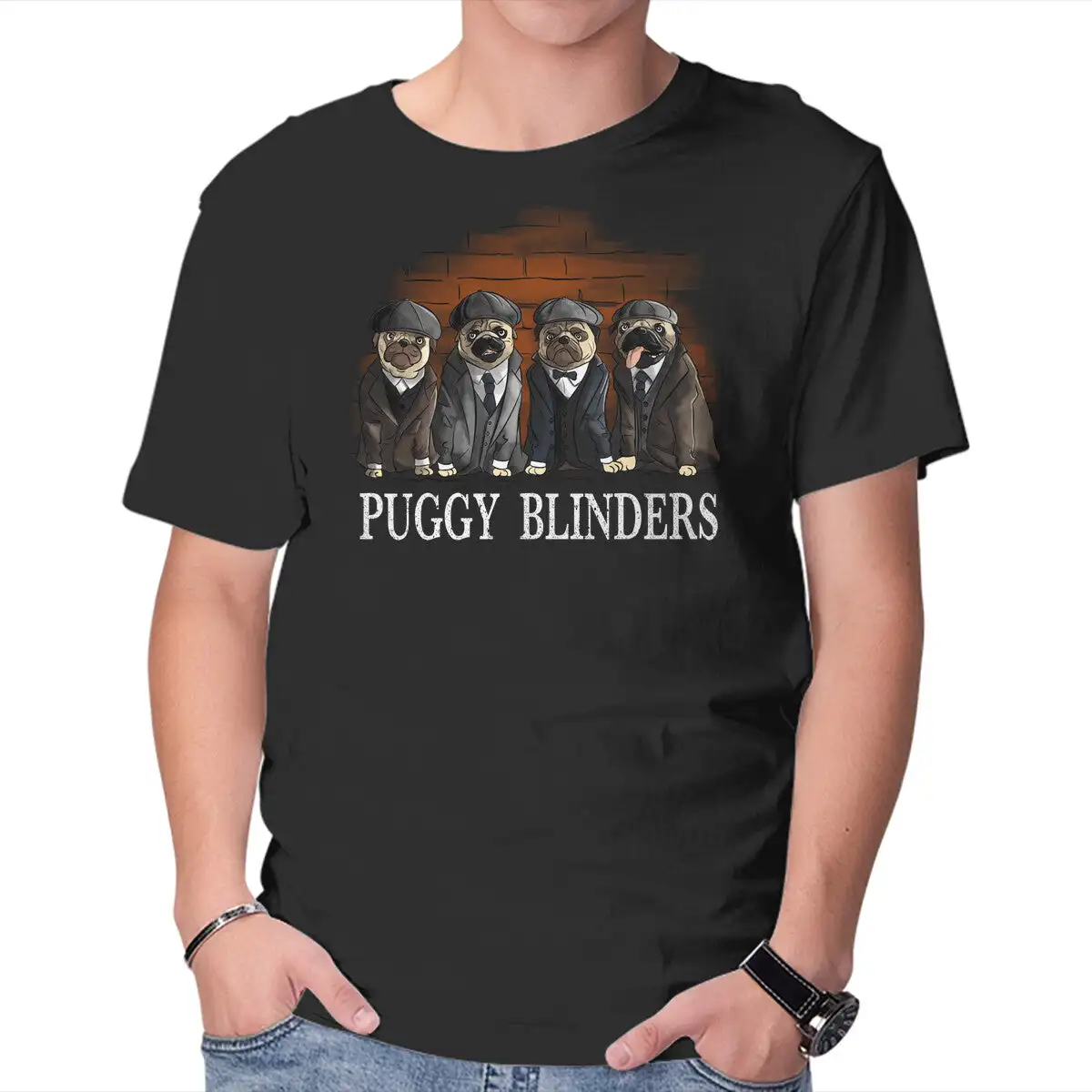 Puggy Blinders Unisex T-shirts for Man Woman Short Summer Tees Casual Cotton New Arrival Fashions Couple's Cloths