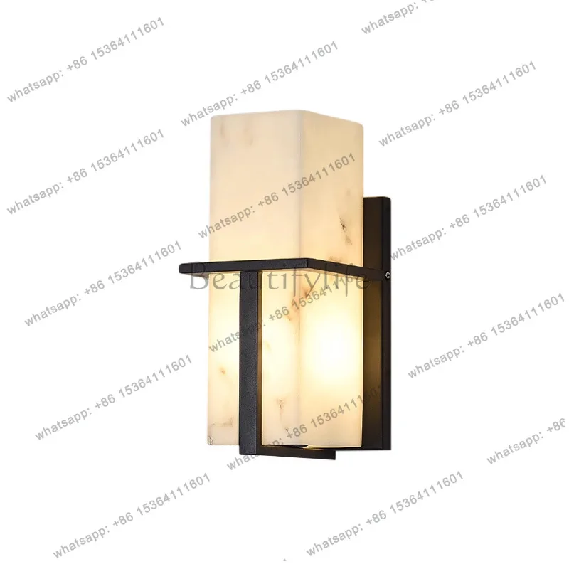 

Cross-border modern minimalist terrace imitation marble courtyard strip luminous object