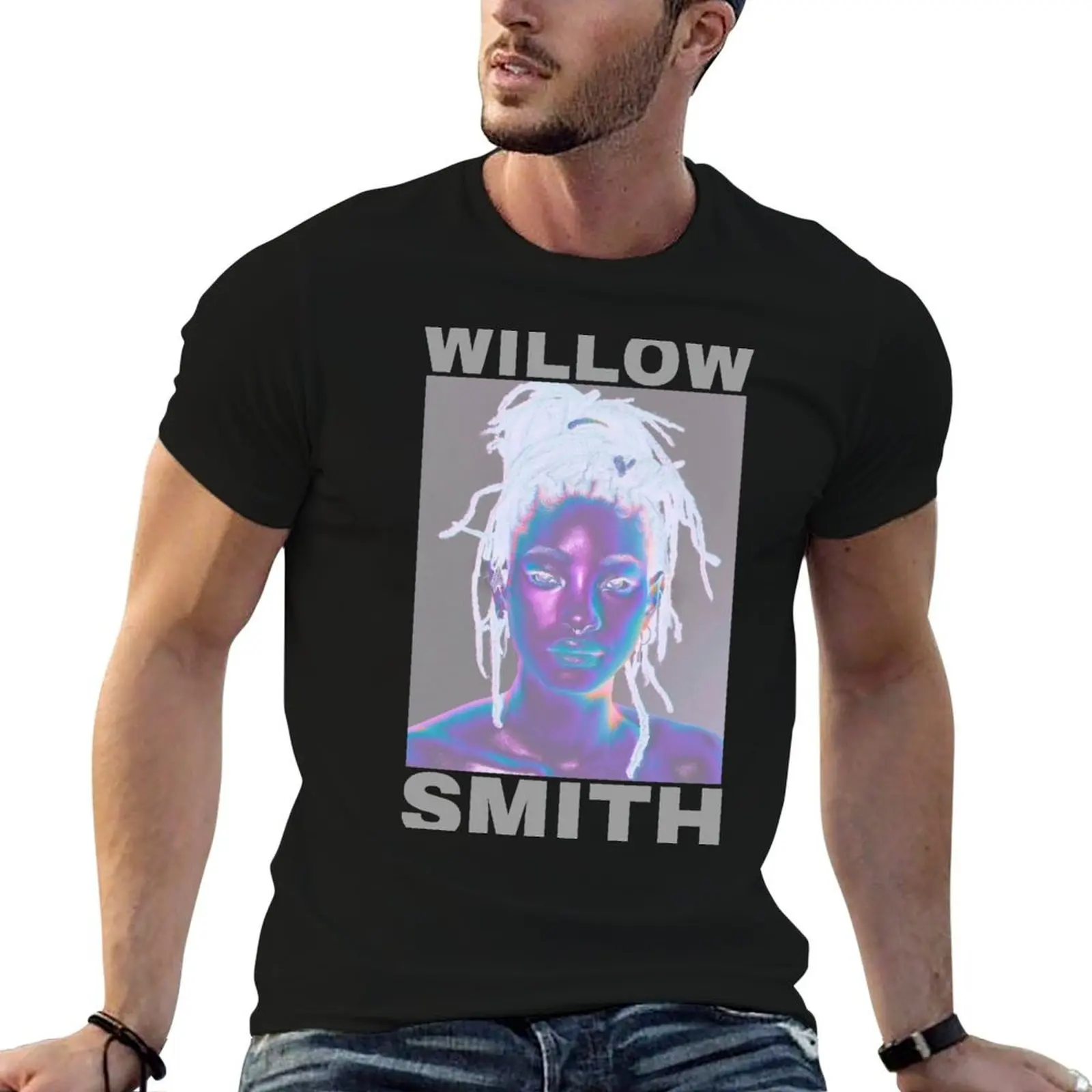 willow smith T-Shirt Retro Style Print Casual Top