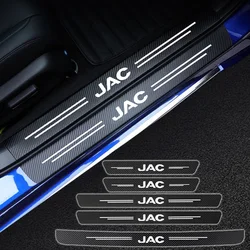 Car Door Threshold Scuff Plate For JAC Refine J3 J2 S5 A5 J5 J6 J4 Vapour S2 T8 Car Carbon Fiber Decals Sticker Auto Accessories