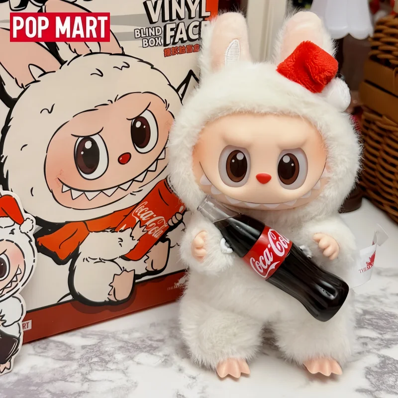 

Оригинальная виниловая слепая коробка Popmart Hot Labubu The Monsters Coca-Cola, сумка для девочек, кулон, кукла, загадочная коробка, милый орнамент, подарки