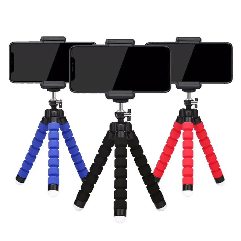 Mini Universal Fotografie Octopus Stativ Einbeinstativ Telefon Mini Kamera Telefon Webcam Halter Clip Smartphone Einbeinstativ Kutteln Stehen