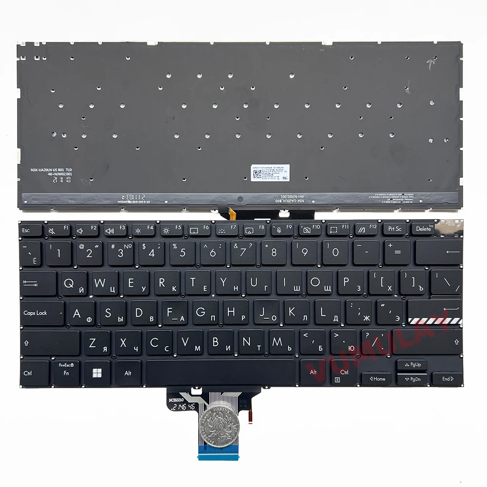 US/Latin/Spanish Backlit Keyboard for ASUS Vivobook Pro 14 X3400