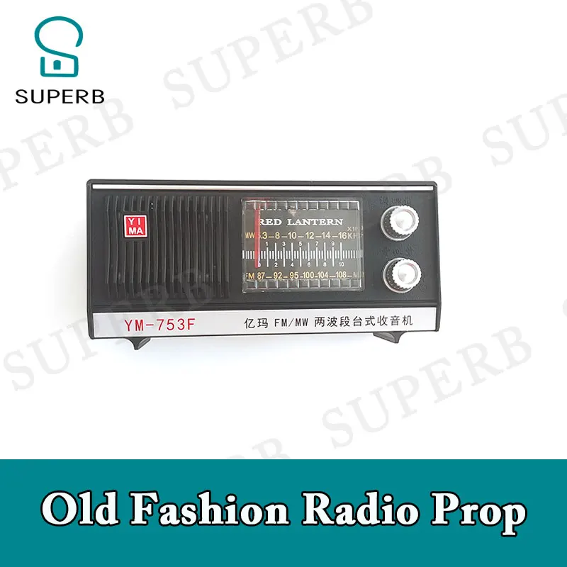 2024 New escape room prop old fashion radio prop adjust radio to get audio clue and unlock superb real life game prop