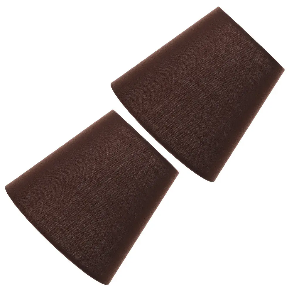 

2Pcs Fabric Lamp Shade Rustic Replacement Clip-on Table Floor Light Lamp Cover Accessory Table Light Cover Replacement Lampshade