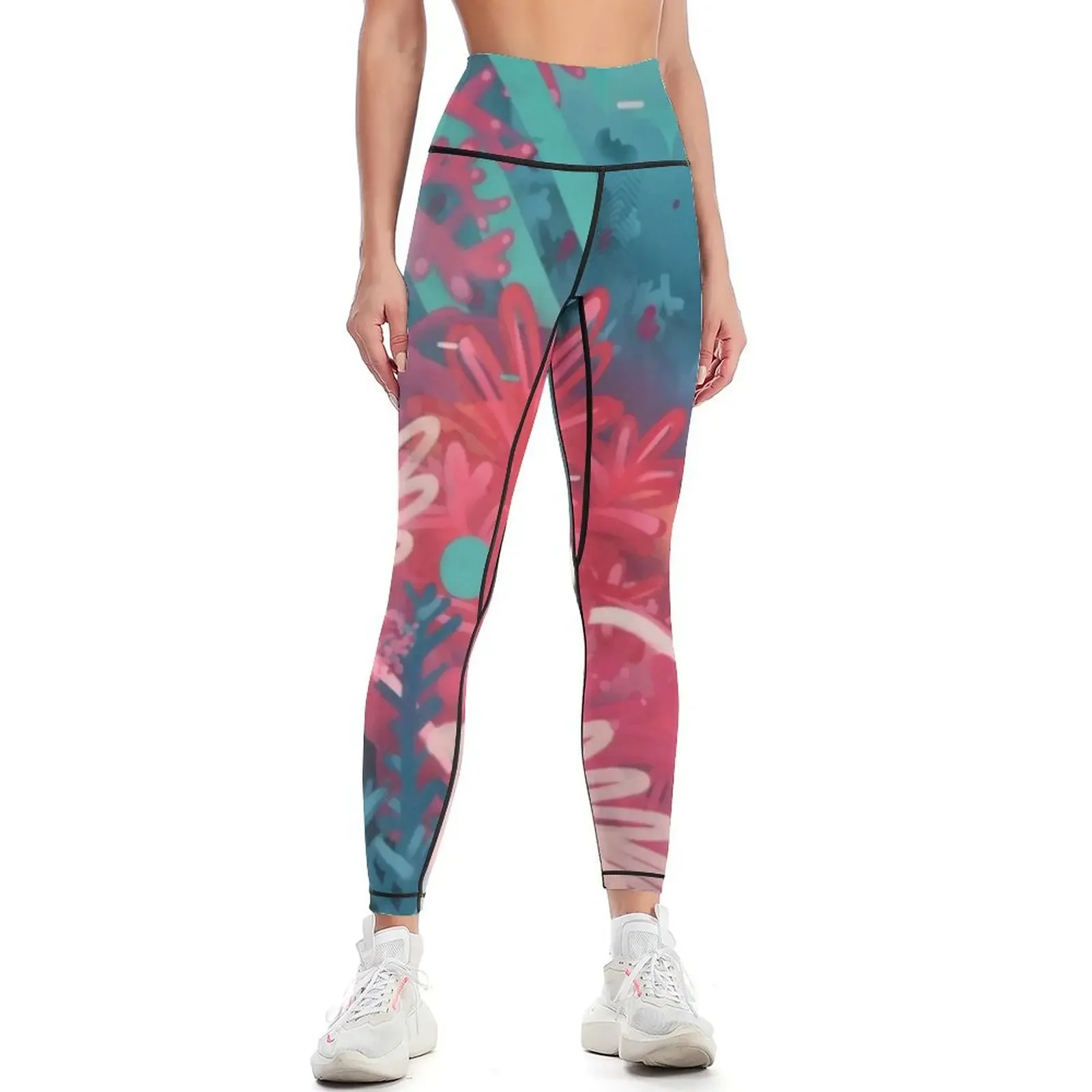 

Undersea Vibes Leggings sport pants for physical harem pants Women's sportswear Womens Leggings