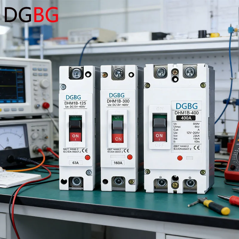 MCCB 250A Moulded Case Circuit Breaker 12V 24V 48V 72V DC Battery Charging Pile Protector 100A 200A 300A 400A 600A Car Use
