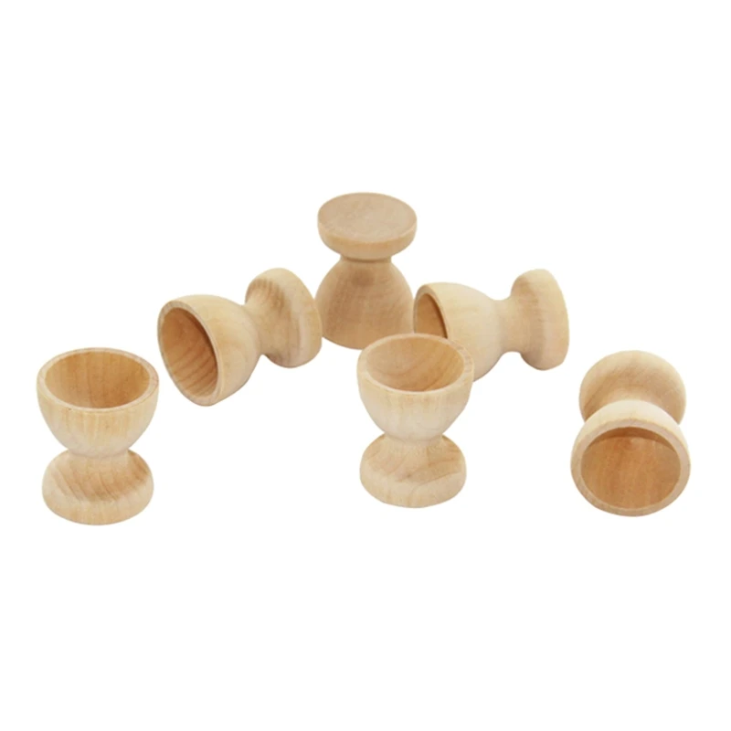 5 Cái/bộ Cốc Trứng Phục Sinh Đứng Để Bàn Hiển Thị Cốc Vật Liệu Montessori