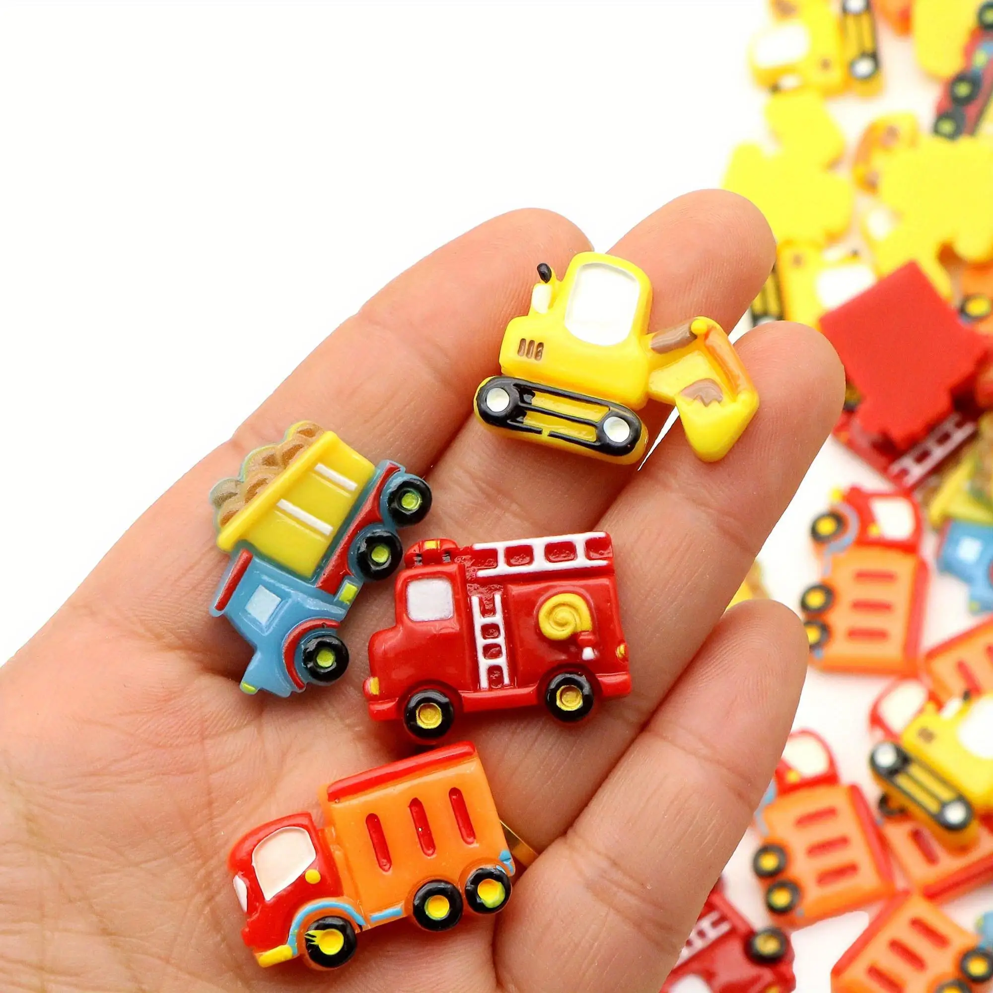 15pcs Resin 3D Micro DIY Hair Accessories, Colorful Mixed Pack, Perfect Craft Gift for Phone Case Decoration