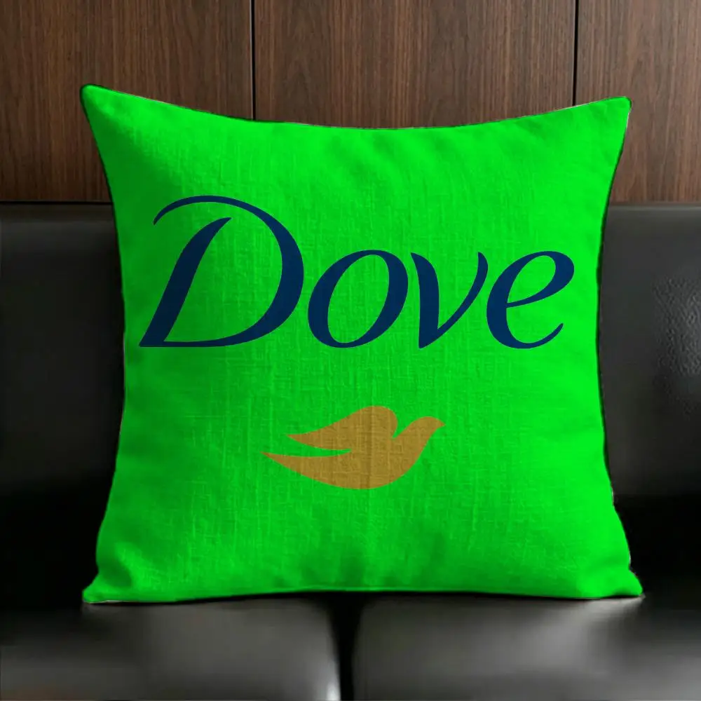 ANIME D-Dove Cushion Cover Anti-dustmite Pillowcase Invisible zipper silky short plush Sofa cushion cover