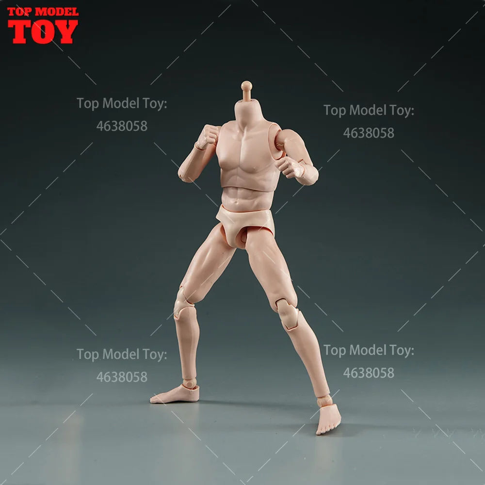 โมเดลร่างกายชายแบบข้อต่ออ่อนตัวพิเศษ ขนาด 1/6 พร้อมคอเชื่อมต่อ กล้ามเนื้อสีขาว ขนาด 12 นิ้ว ตุ๊กตาแอคชั่นฟิกเกอร์ทหาร