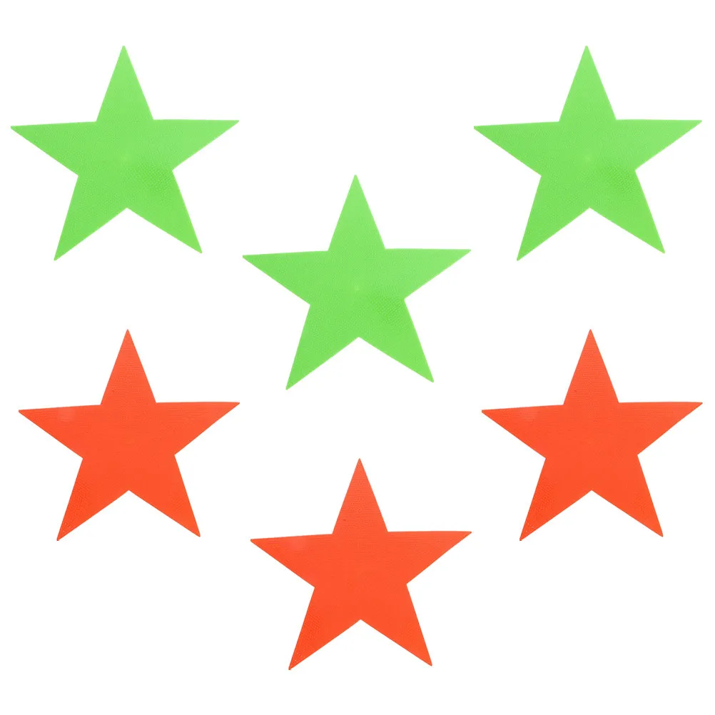 6Pcs Colorful Carpet Markers Star Design Non-Slip Floor Markers for Education Classroom Organization