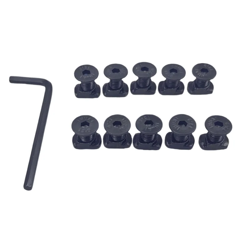 10sets/pack steel Screw And T Nut Replacement Set Hardness 12.9