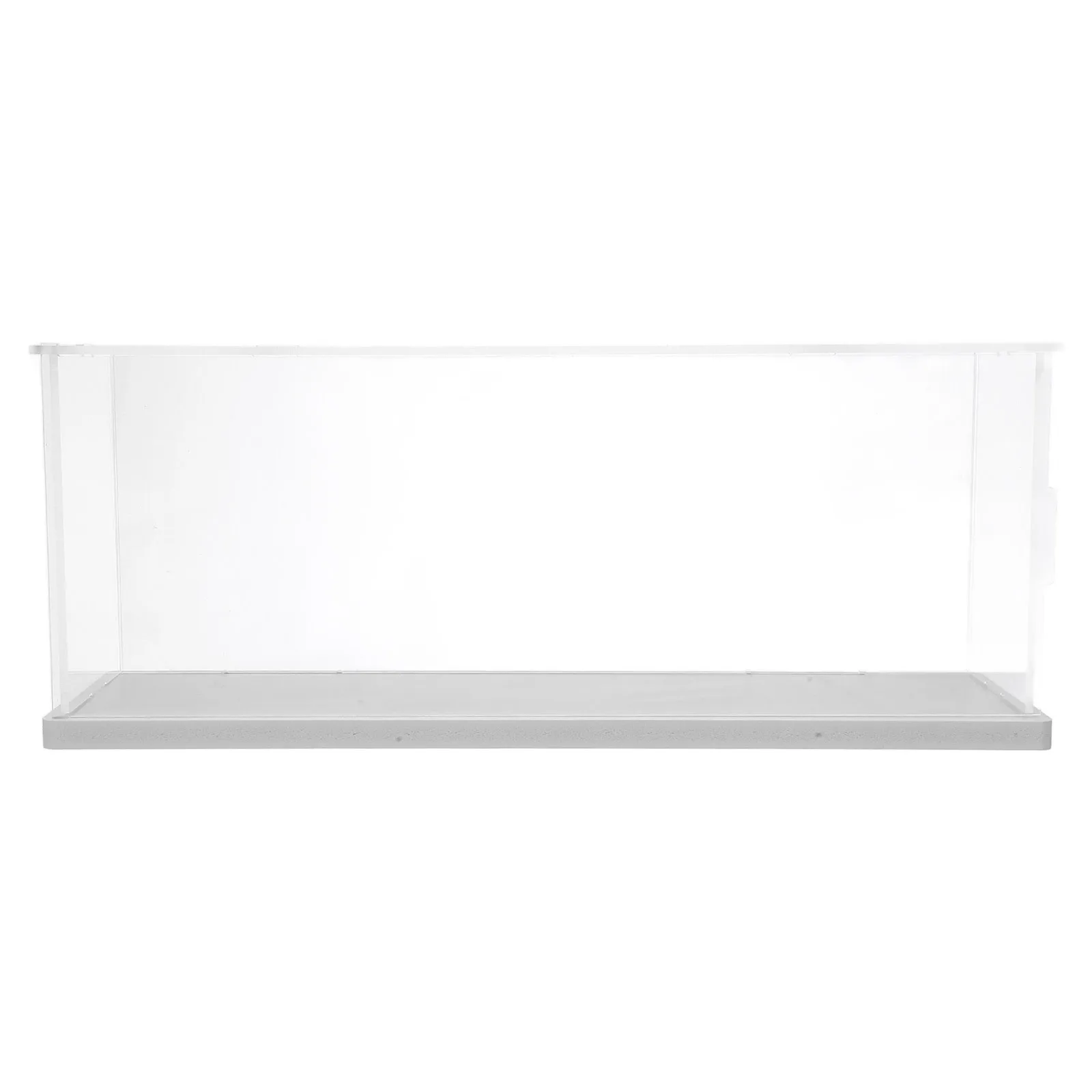 

Clear Acrylic Display Case Transparent Collectibles Showcase Box for Home Office Desk Figures Storage Organizer Protective