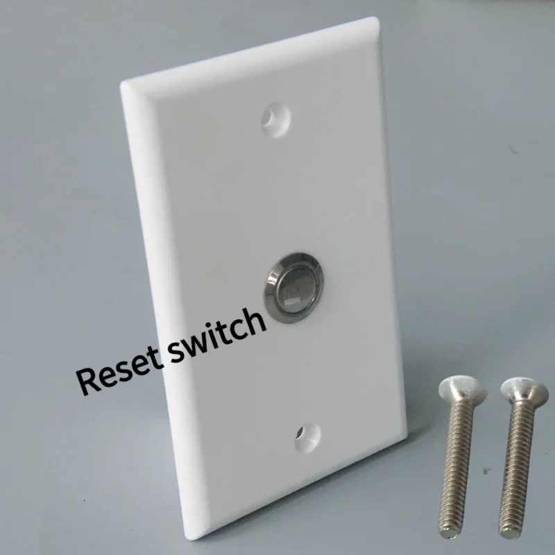 5 pcs 1 port reset switch button soldered wall type panel socket