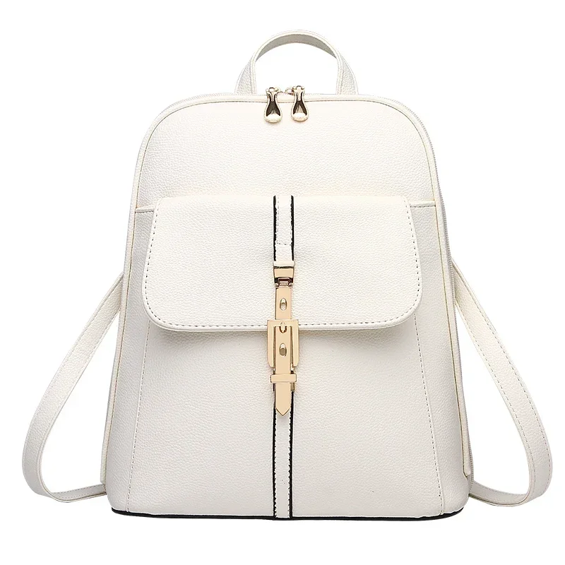 2024 Fashion Versatile Zipper Bag Women Large Capacity Cute Girls Single Shoulder Strap or Double Strap Backpack