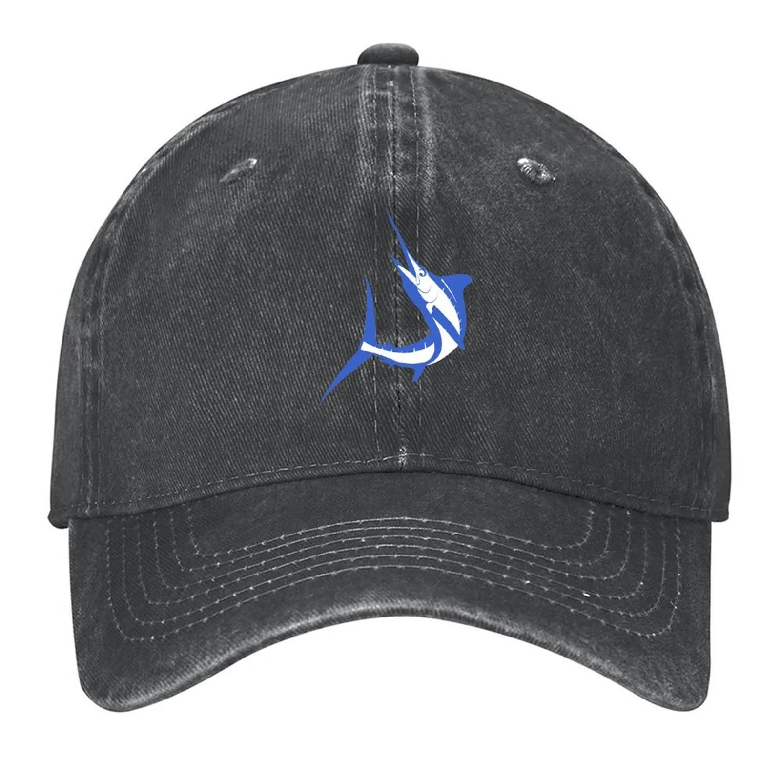 

White Marlin Graphic Baseball Cap Hip Hop Golf Hat Man Icon Luxury Brand For Women Men's