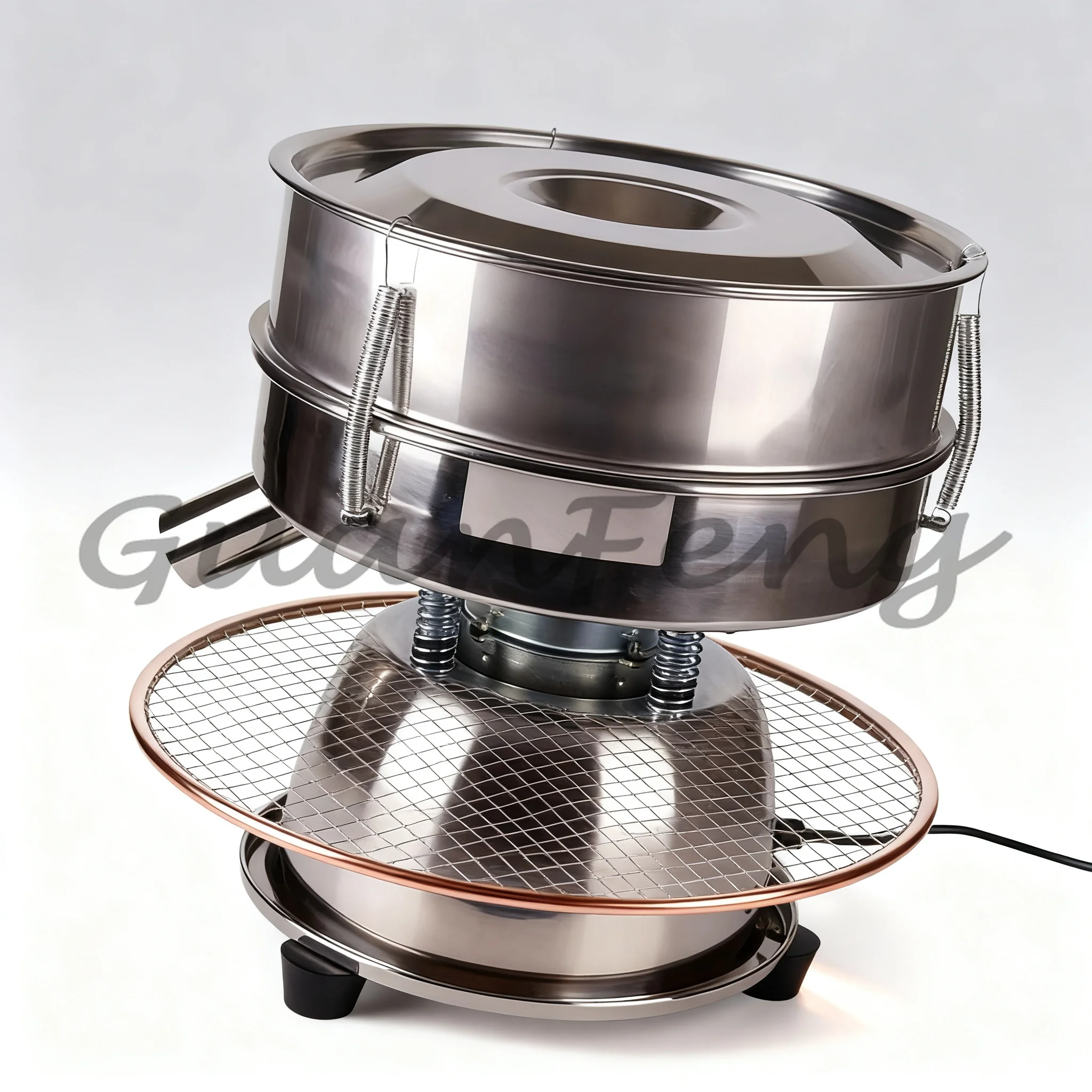 30cm Electric Vibrating Screen, Fully Automatic Powder Sifter Machine for Food & Chemical Powder Sieving