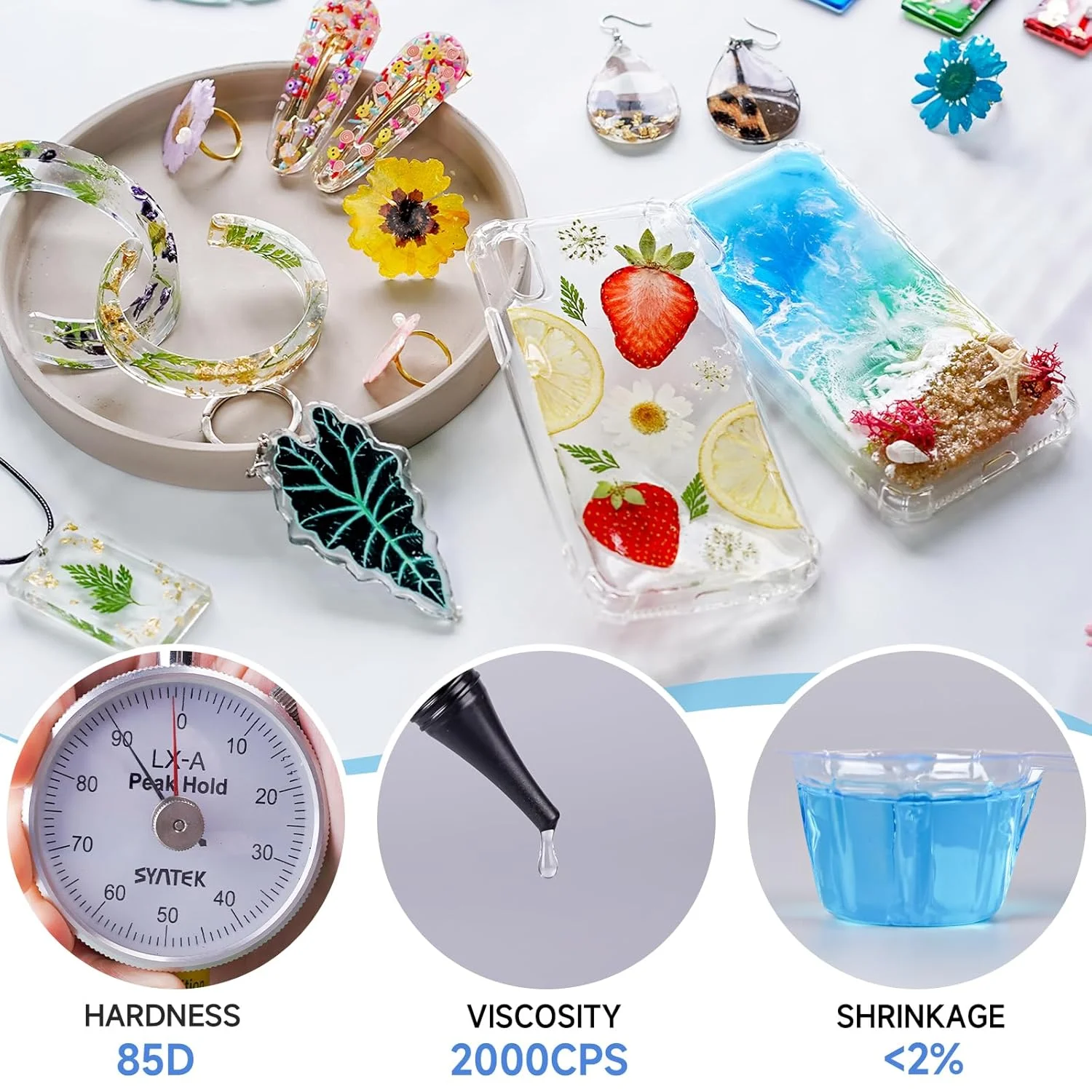 Resina UV, Transparente, Resin - Epoxy Uv Resin Kit reseña y precio