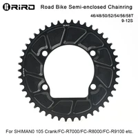 Plato de bicicleta RIRO 110BCD 46/48/50/52/54/56/58T rueda dentada de corona de bicicleta de carretera piñón único para Shimano 105/FC-R8000