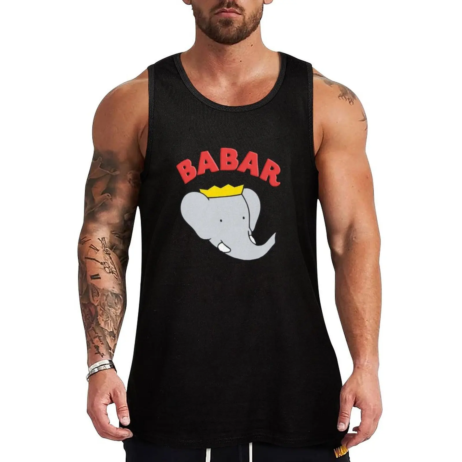 

Babar Tank Top anime clothes Men's clothing brands Men's gym clothing fitness