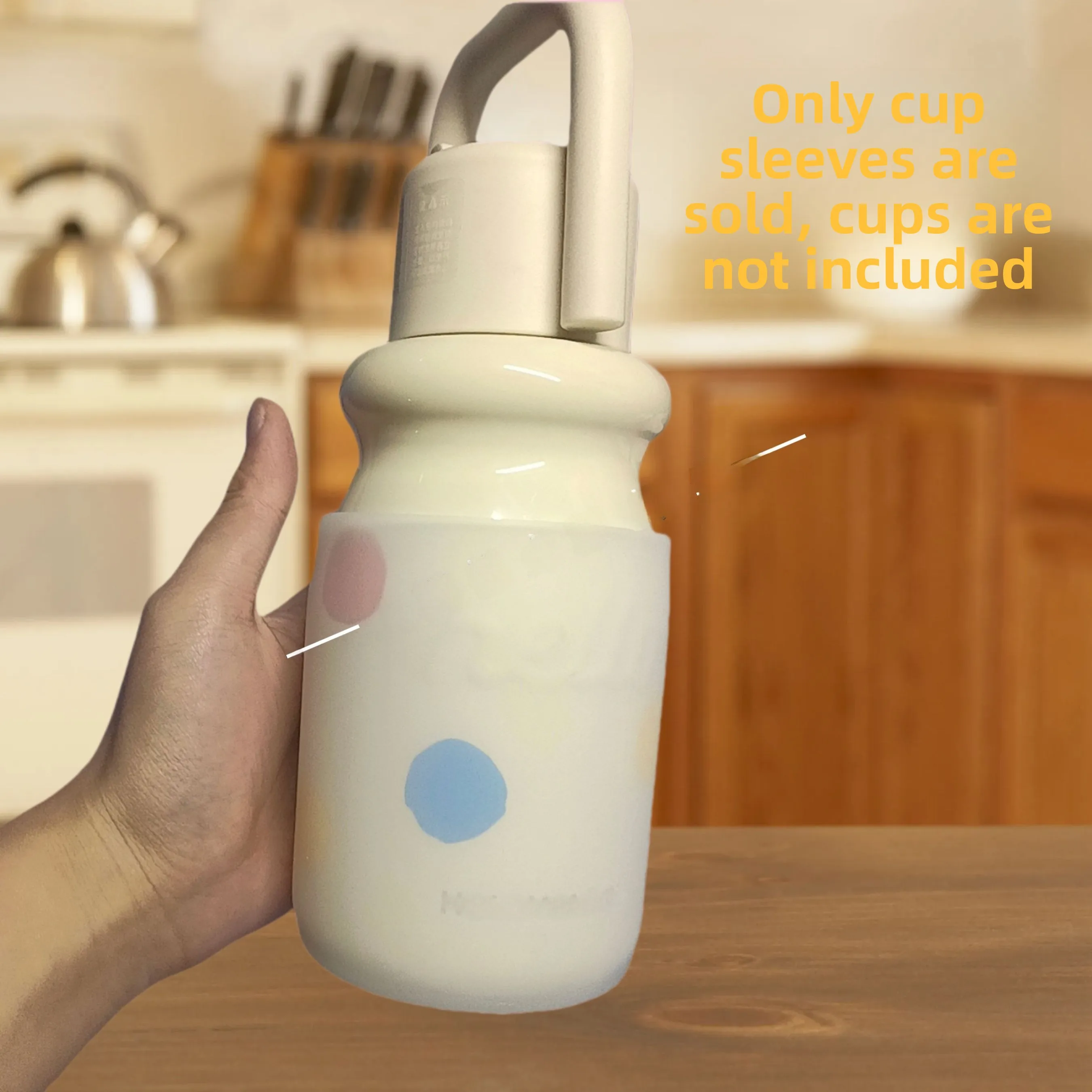 Silicone Cup Holder Holoholo 430ml Small Milk Cup New Coffee Cup Elastic Silicone Cup Cover Universal for Everyone