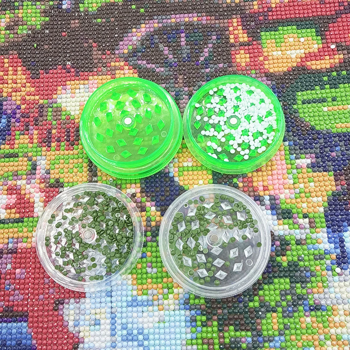 1 Stück Zufällige Farbe DIY Diamant-Malerei-Trenner, Diamant-Mosaik-Teiler, Kunsthandwerk, Bohrerscheiben-Trennwerkzeug