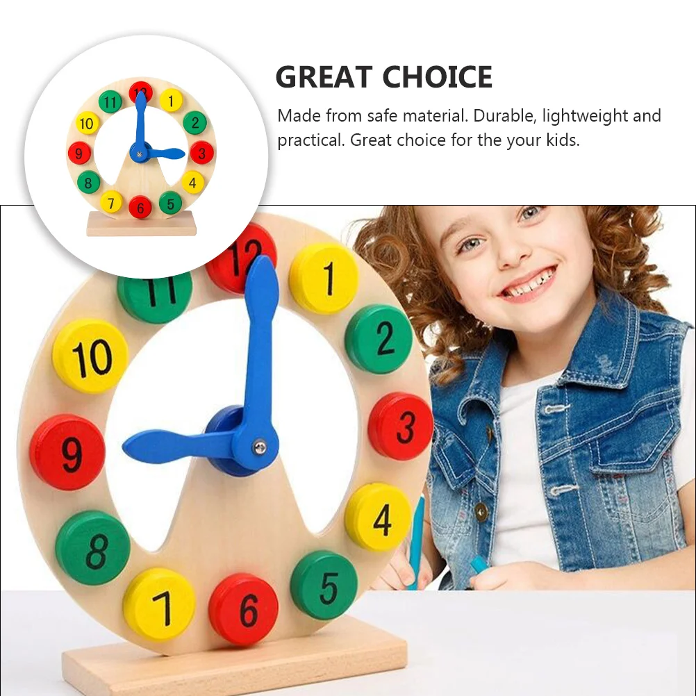 

Wooden Digital Clock Number Toy Kids Children’s Toys Puzzle Colorful Educational